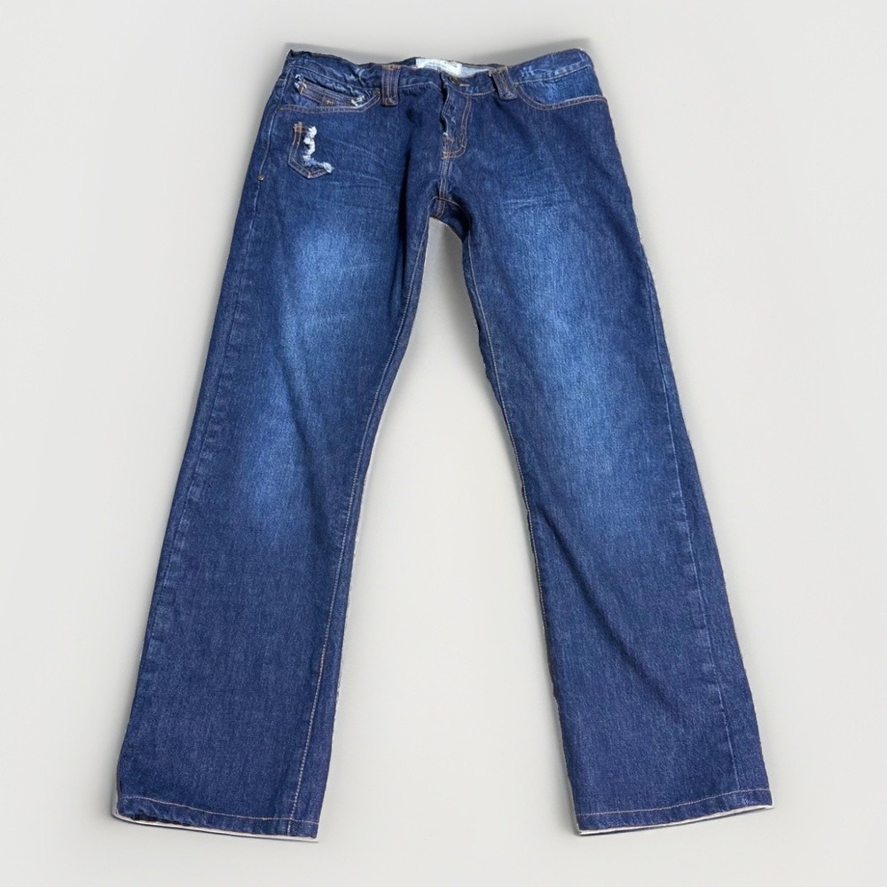 Jimmy Taverniti Jeans 36x30 Straight Selvedge Dark Wash Blue Denim 55-J-498-S